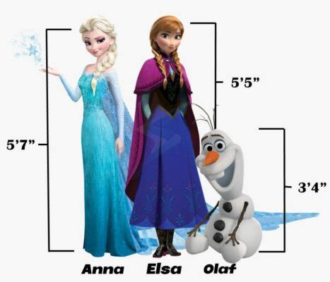 how tall is elsa in frozen 2|how tall is anna from frozen.